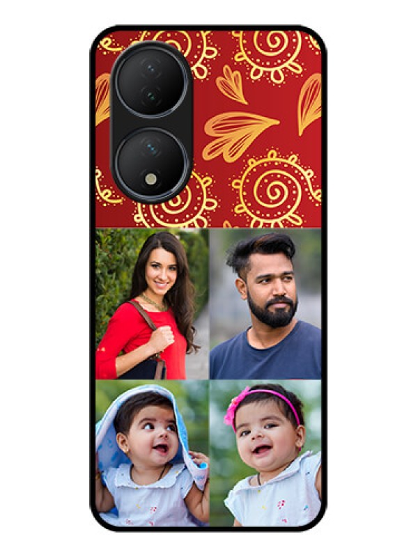 Custom Vivo T2 5G Custom Metal Phone Case - 4 Image Traditional Design