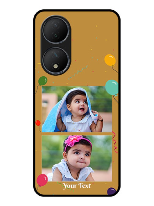 Custom Vivo T2 5G Custom Metal Phone Case - Image Holder With Birthday Celebrations Design
