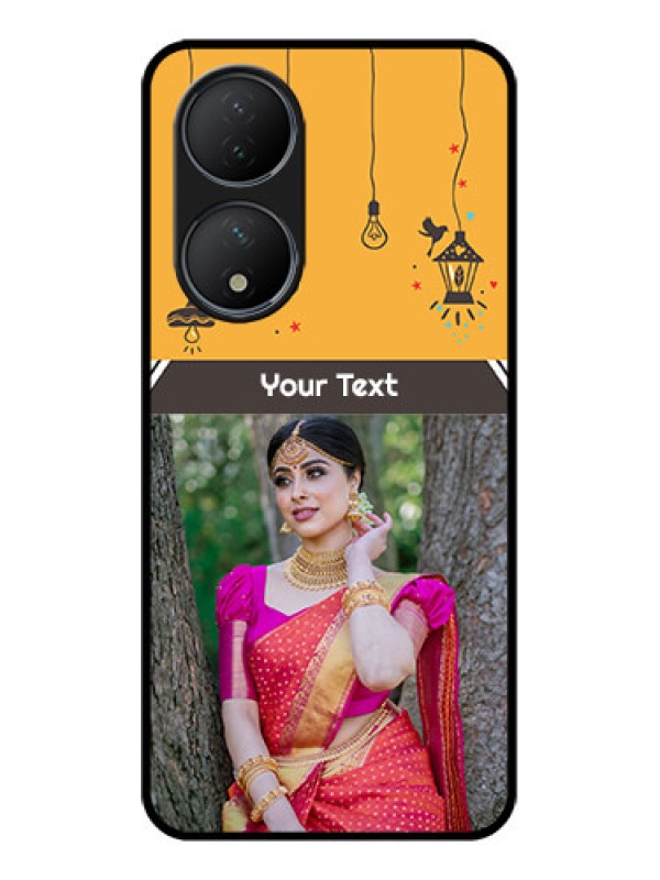 Custom Vivo T2 5G Custom Metal Phone Case - With Family Picture And Icons