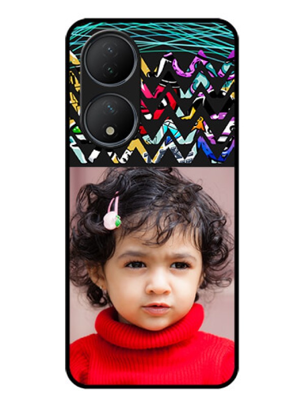 Custom Vivo T2 5G Custom Metal Phone Case - Neon Abstract Design