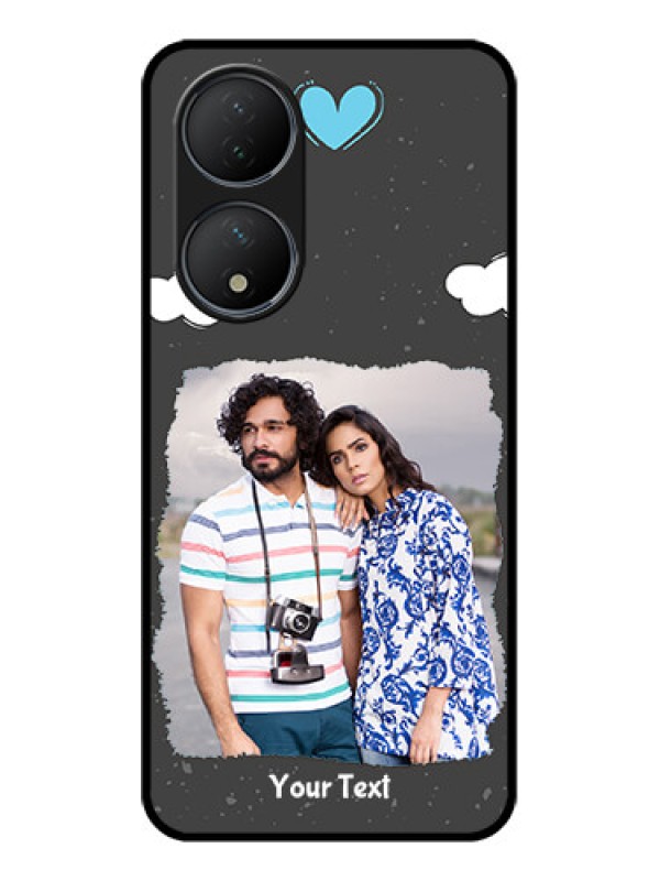 Custom Vivo T2 5G Custom Metal Phone Case - Splashes With Love Doodles Design