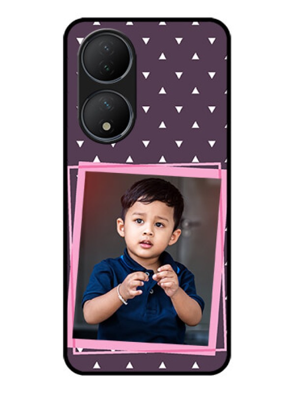 Custom Vivo T2 5G Custom Metal Phone Case - Triangle Pattern Dotted Design