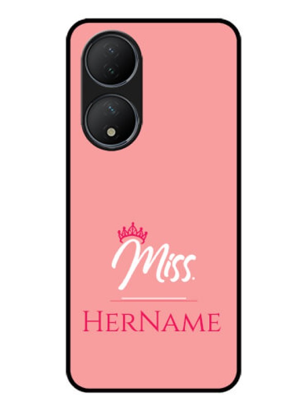 Custom Vivo T2 5G Custom Metal Phone Case - Mrs With Name Design