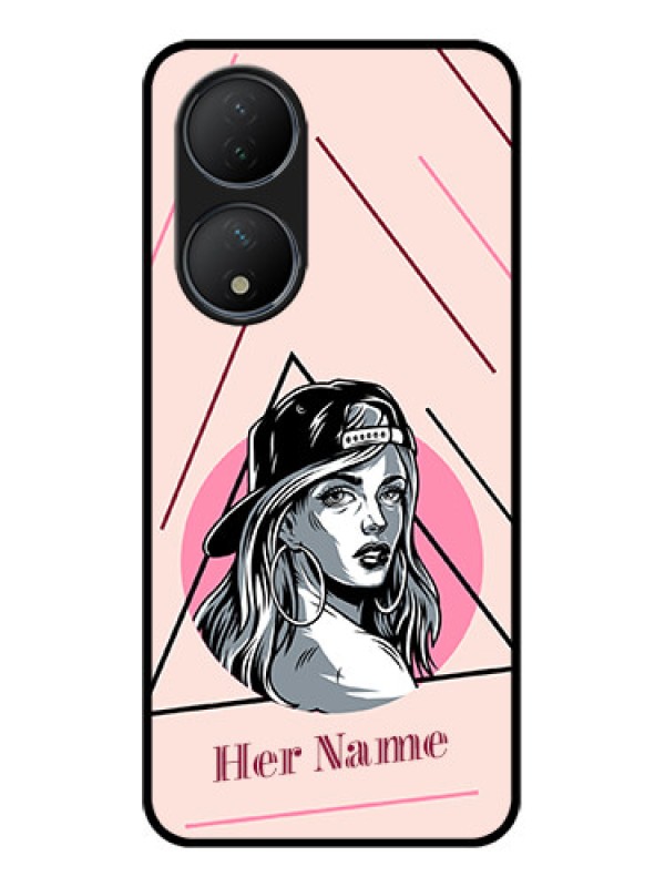 Custom Vivo T2 5G Custom Metal Phone Case - Rockstar Girl Design