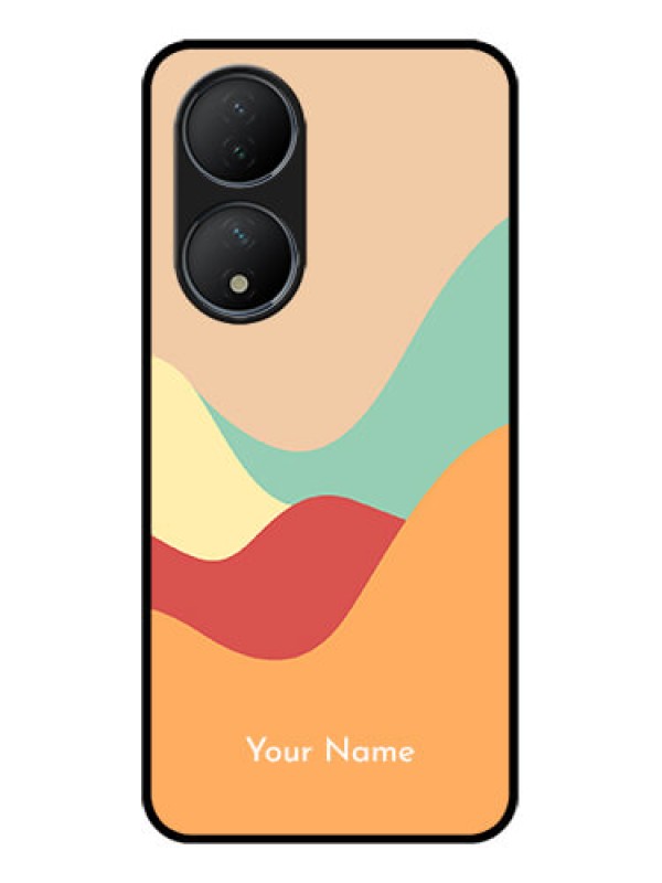 Custom Vivo T2 5G Custom Metal Phone Case - Ocean Waves Multi - Colour Design