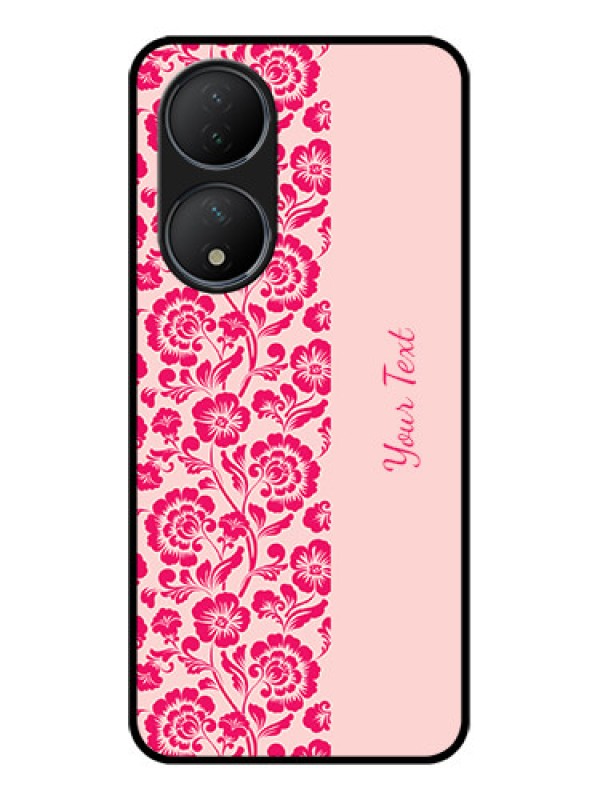 Custom Vivo T2 5G Custom Metal Phone Case - Attractive Floral Pattern Design