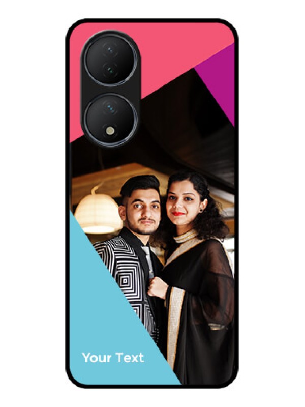 Custom Vivo T2 5G Custom Metal Phone Case - Stacked Triple Colour Design