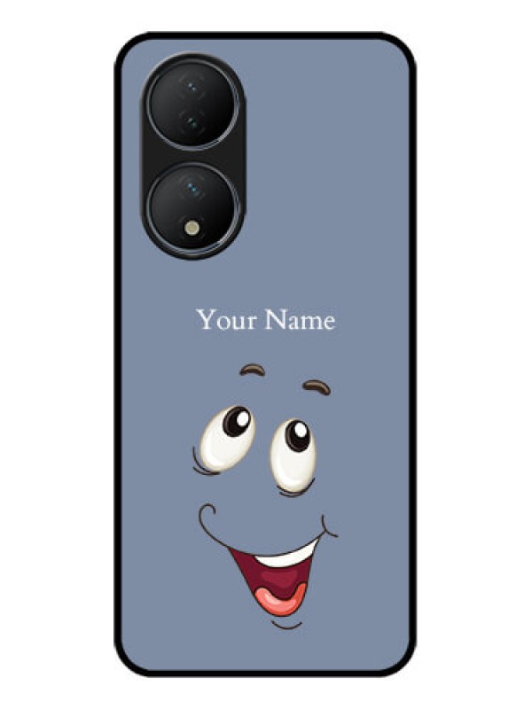 Custom Vivo T2 5G Custom Metal Phone Case - Laughing Cartoon Face Design
