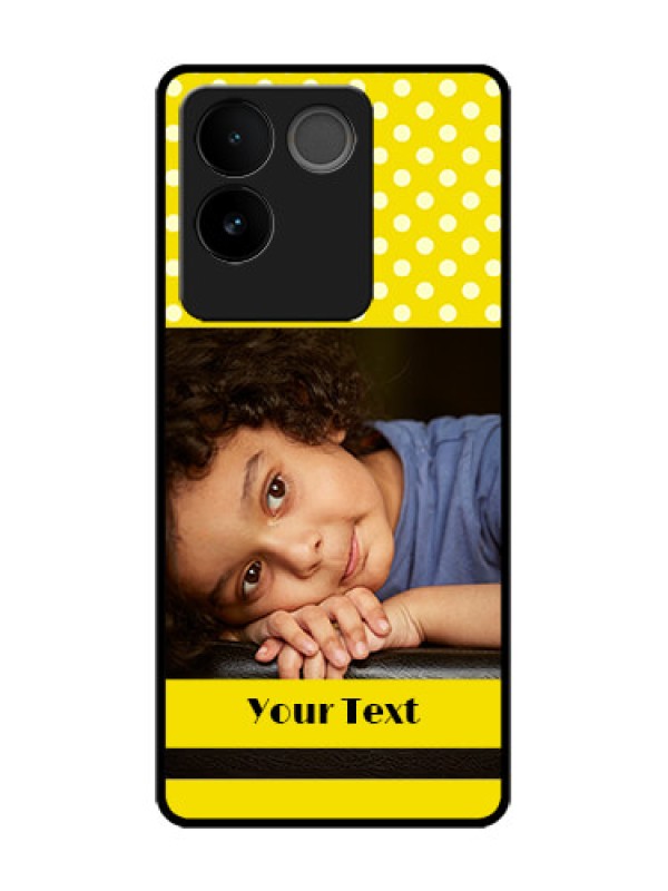 Custom Vivo T2 Pro 5G Custom Metal Phone Case - Bright Yellow Case Design