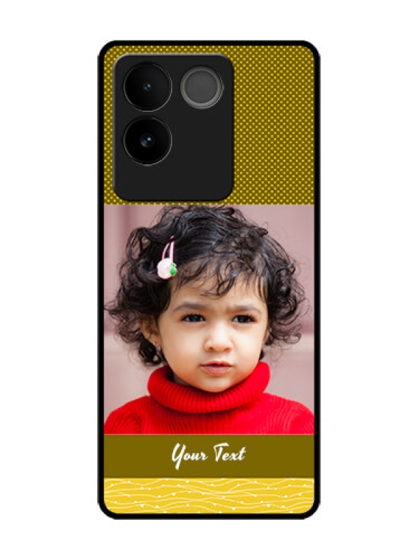 Custom Vivo T2 Pro 5G Custom Metal Phone Case - Simple Green Color Design