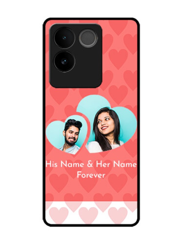 Custom Vivo T2 Pro 5G Custom Metal Phone Case - Couple Pic Upload Design