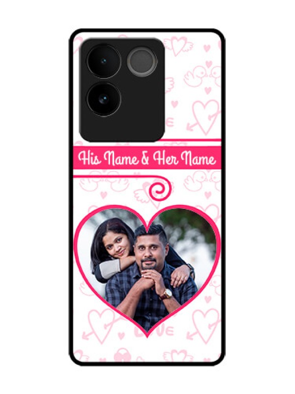 Custom Vivo T2 Pro 5G Custom Metal Phone Case - Heart Shape Love Design