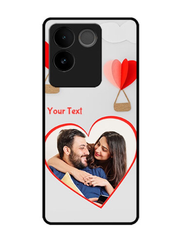 Custom Vivo T2 Pro 5G Custom Metal Phone Case - Parachute Love Design