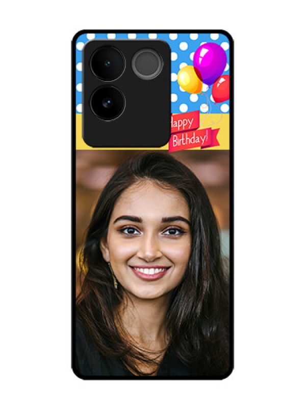 Custom Vivo T2 Pro 5G Custom Metal Phone Case - Happy Birthday Design