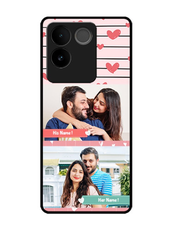 Custom Vivo T2 Pro 5G Custom Metal Phone Case - Photo With Heart Design