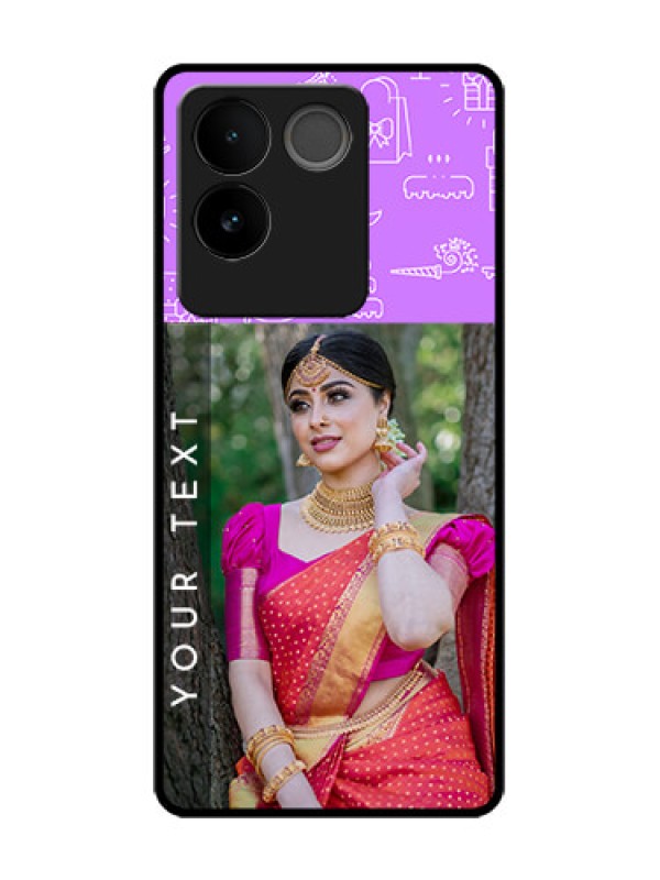 Custom Vivo T2 Pro 5G Custom Metal Phone Case - Birthday Icons Design