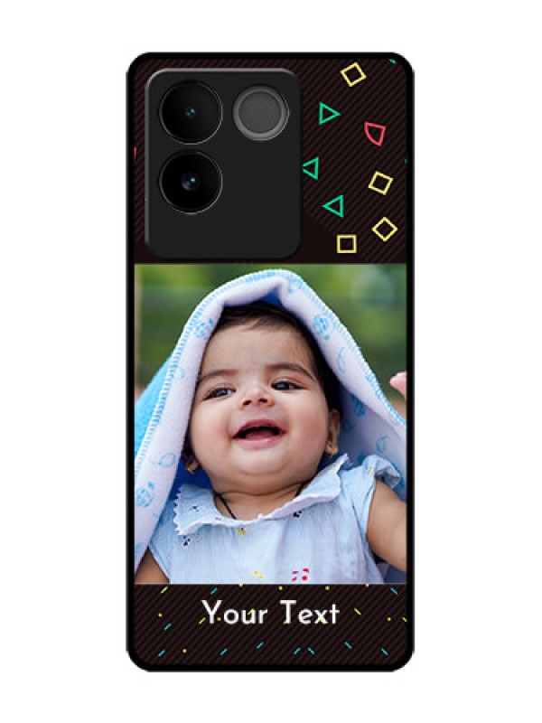 Custom Vivo T2 Pro 5G Custom Metal Phone Case - With Confetti Birthday Design