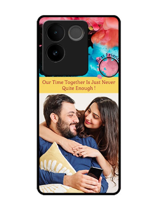 Custom Vivo T2 Pro 5G Custom Metal Phone Case - Quote With Acrylic Painting Design