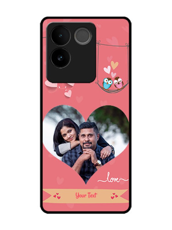 Custom Vivo T2 Pro 5G Custom Metal Phone Case - Peach Color Love Design