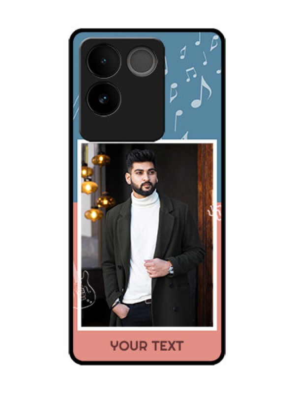 Custom Vivo T2 Pro 5G Custom Metal Phone Case - With Color Musical Note Design