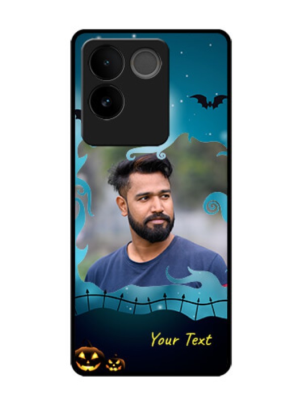 Custom Vivo T2 Pro 5G Custom Metal Phone Case - Halloween Frame Design