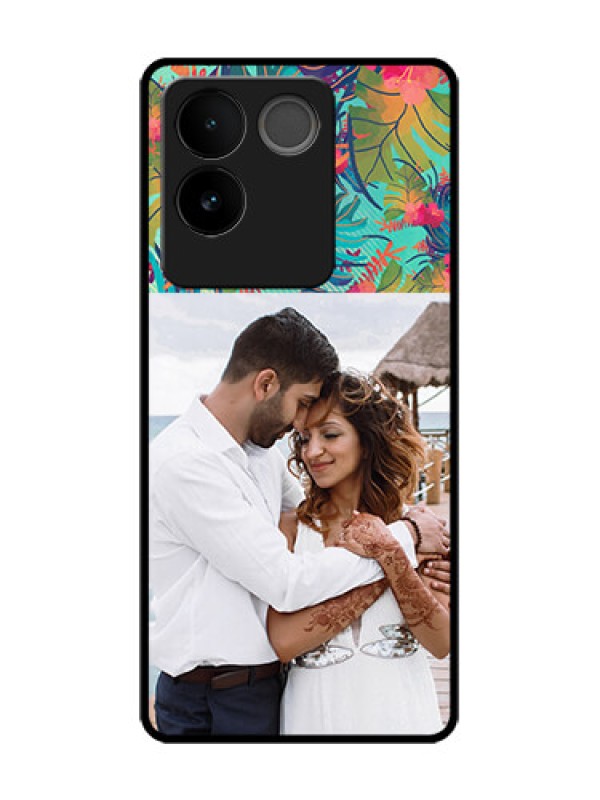 Custom Vivo T2 Pro 5G Custom Metal Phone Case - Watercolor Floral Design