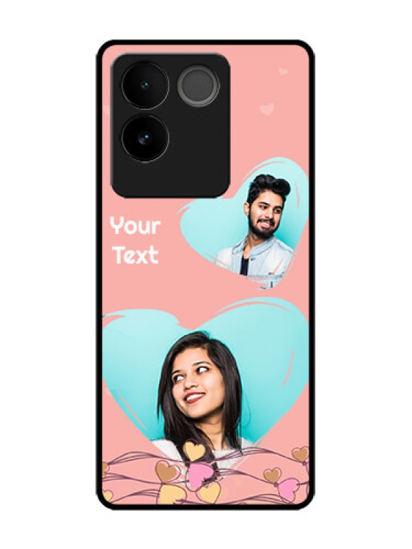 Custom Vivo T2 Pro 5G Custom Metal Phone Case - Love Doodle Design