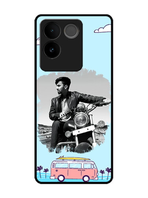 Custom Vivo T2 Pro 5G Custom Metal Phone Case - Travel and Adventure Design