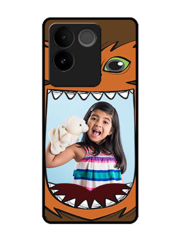 Custom Vivo T2 Pro 5G Custom Metal Phone Case - Owl Monster Back Case Design