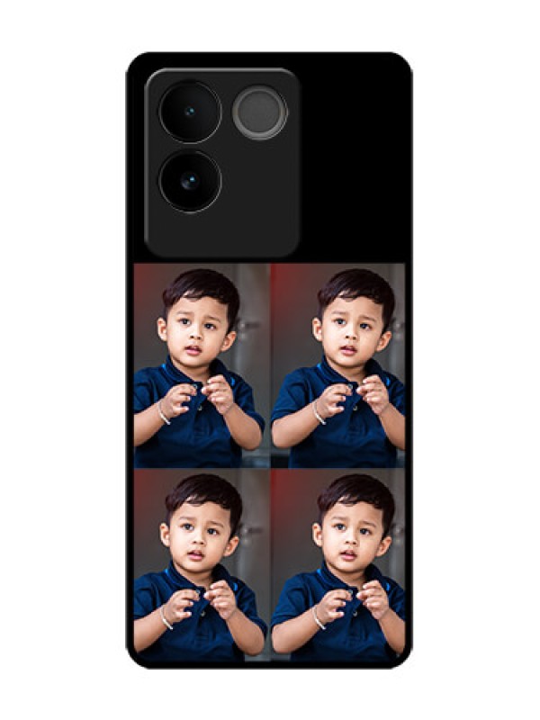 Custom Vivo T2 Pro 5G Custom Metal Phone Case - 4 Image Holder Design