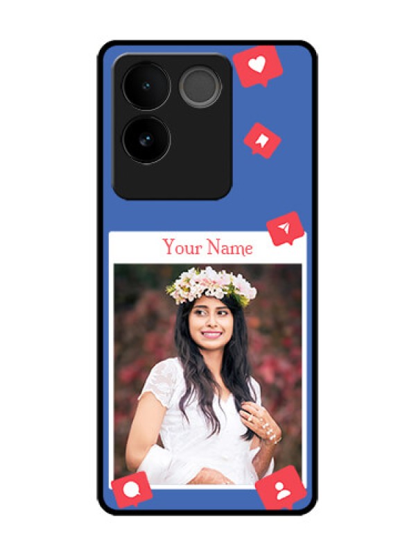 Custom Vivo T2 Pro 5G Custom Metal Phone Case - Like Share And Comment Design