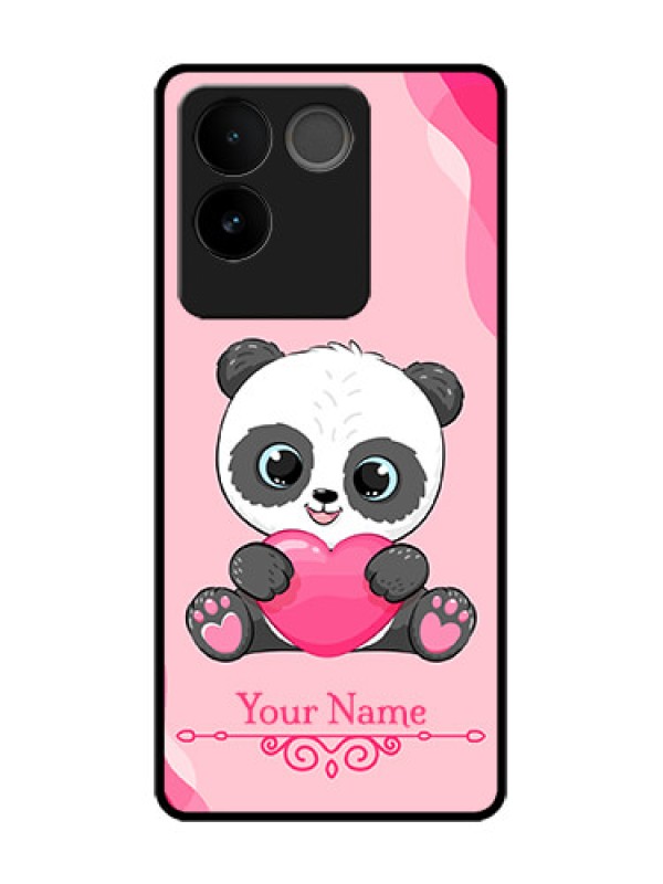 Custom Vivo T2 Pro 5G Custom Metal Phone Case - Cute Panda Design