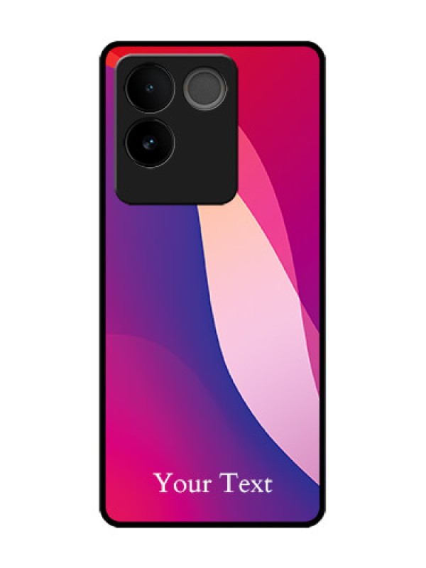 Custom Vivo T2 Pro 5G Custom Metal Phone Case - Digital Abstract Overlap Design