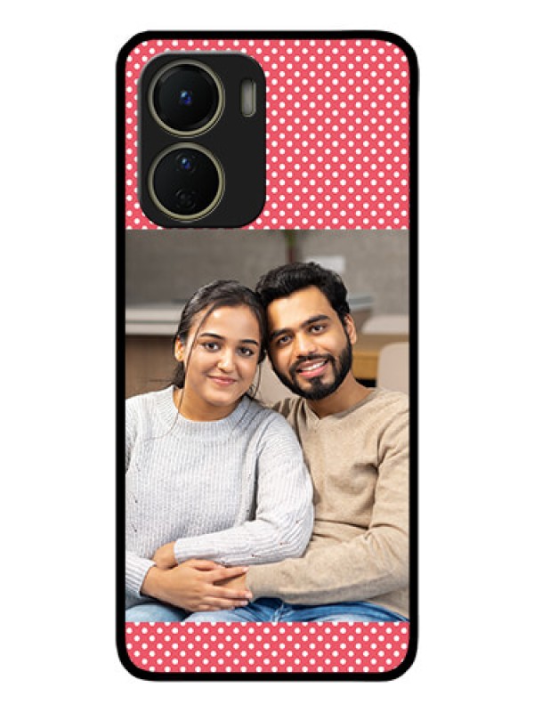 Custom Vivo T2x 5G Custom Metal Phone Case - White Dotted Design