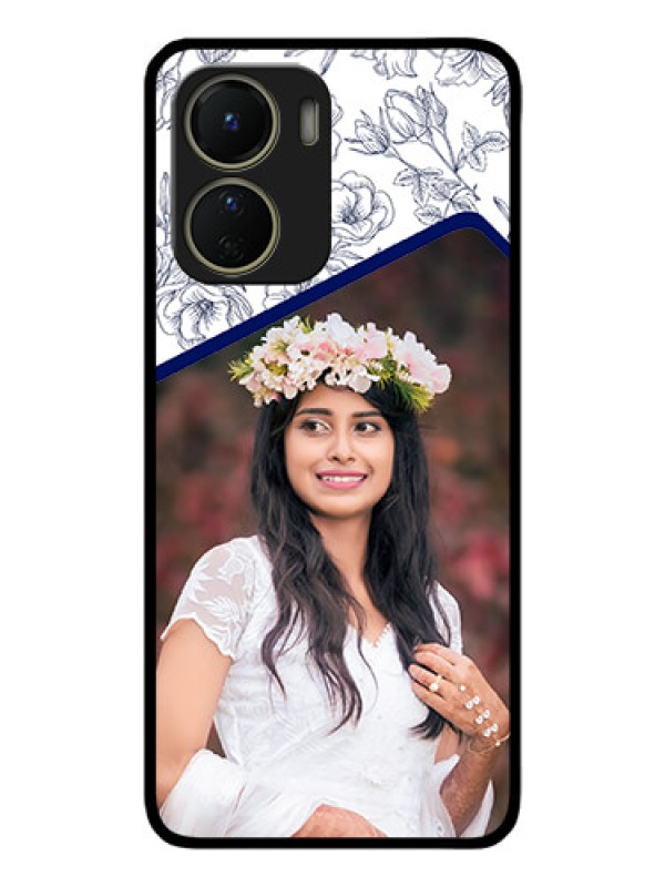 Custom Vivo T2x 5G Custom Metal Phone Case - Classy Floral Design