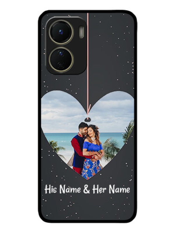 Custom Vivo T2x 5G Custom Metal Phone Case - Hanging Heart Design