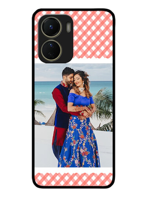 Custom Vivo T2x 5G Custom Metal Phone Case - Pink Pattern Design