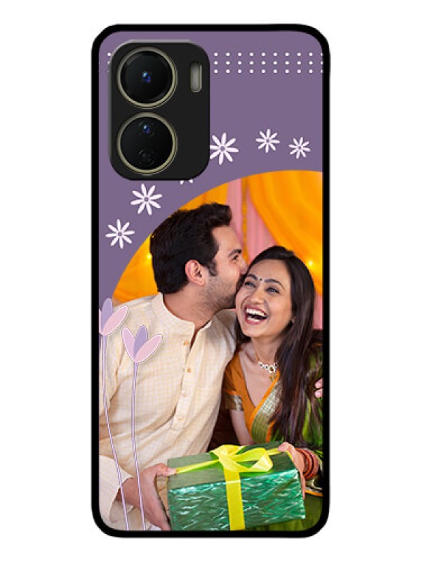 Custom Vivo T2x 5G Custom Metal Phone Case - Lavender Flowers Design