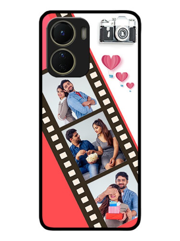 Custom Vivo T2x 5G Custom Metal Phone Case - 3 Image Holder With Film Reel