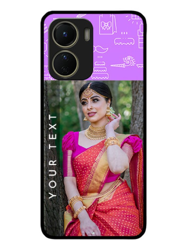 Custom Vivo T2x 5G Custom Metal Phone Case - Birthday Icons Design