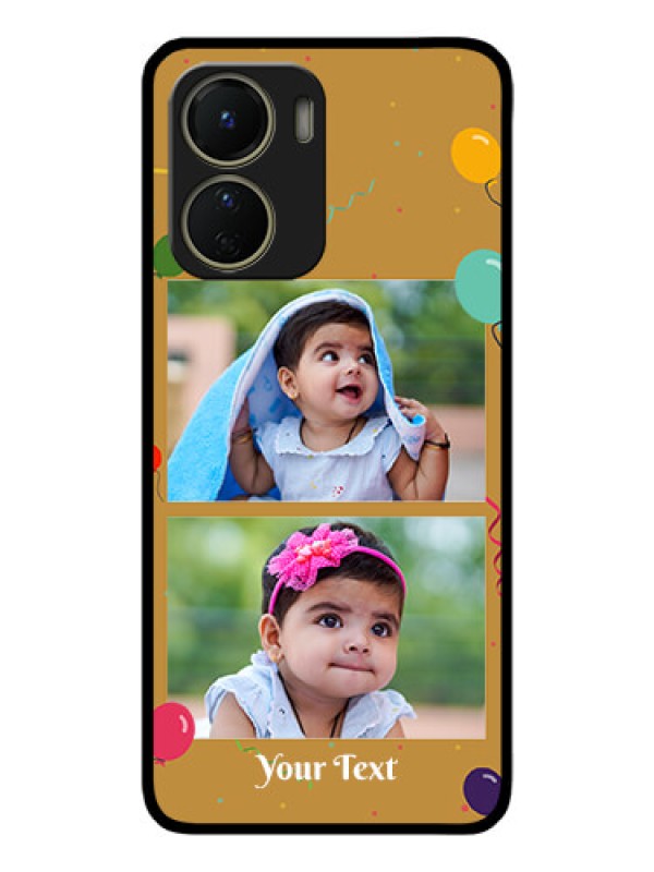 Custom Vivo T2x 5G Custom Metal Phone Case - Image Holder With Birthday Celebrations Design