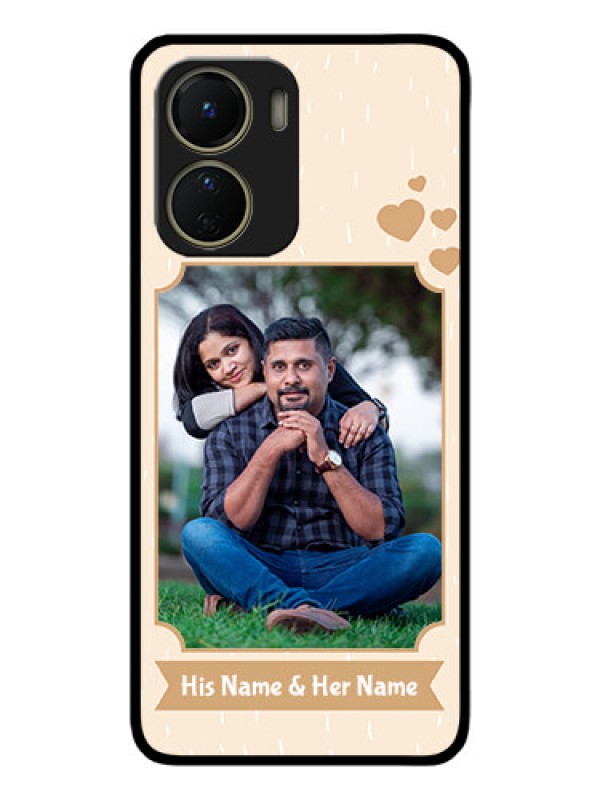 Custom Vivo T2x 5G Custom Metal Phone Case - With Confetti Love Design