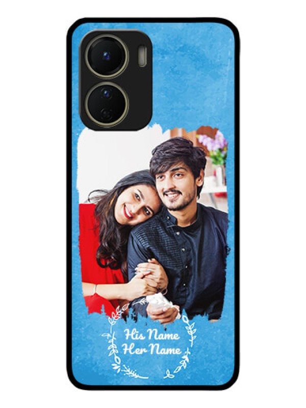 Custom Vivo T2x 5G Custom Metal Phone Case - Blue Color Vintage Design