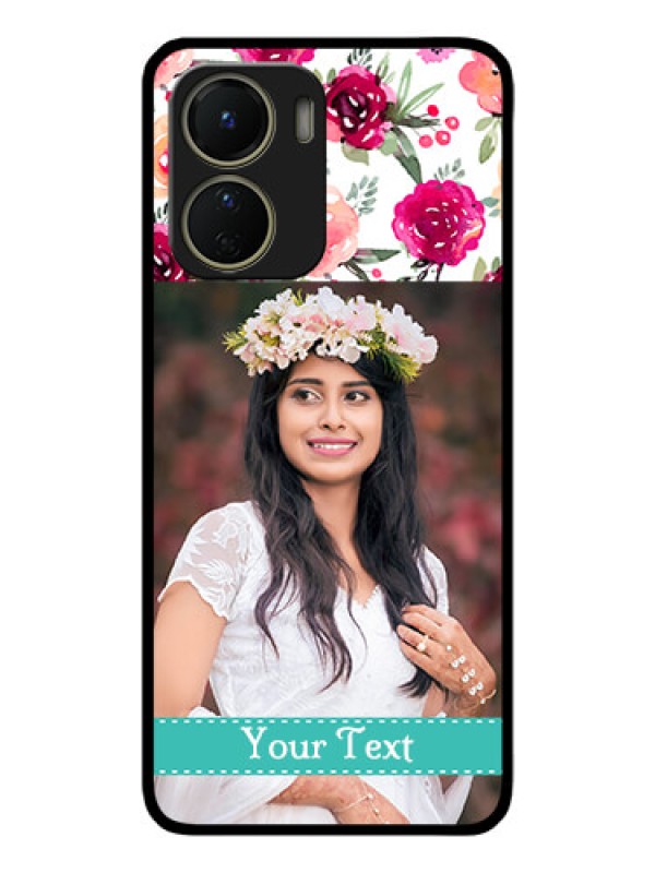 Custom Vivo T2x 5G Custom Metal Phone Case - Water Colors Floral Design