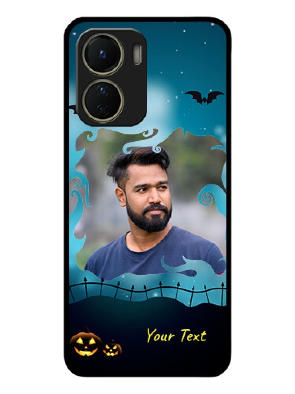 Custom Vivo T2x 5G Custom Metal Phone Case - Halloween Frame Design