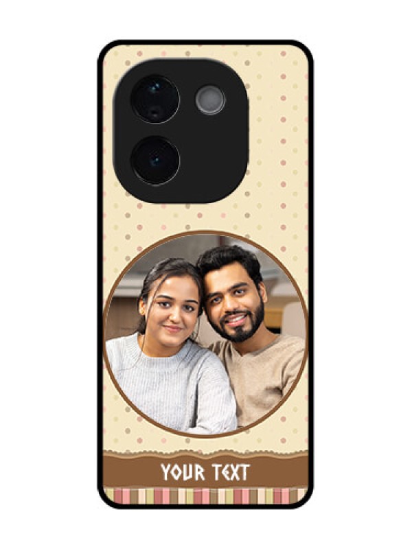 Custom Vivo T3 Pro 5G Custom Metal Phone CaseBrown Dotted Mobile Case Design