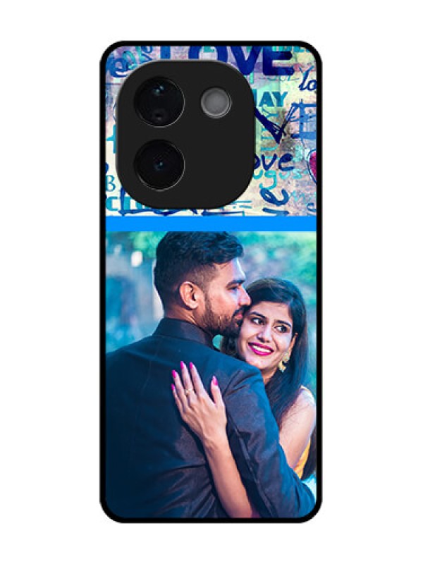 Custom Vivo T3 Pro 5G Custom Metal Phone CaseColorful Love Design