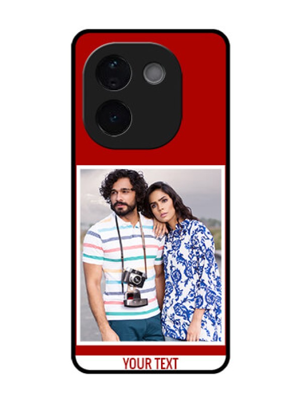 Custom Vivo T3 Pro 5G Custom Metal Phone CaseRed Color Design