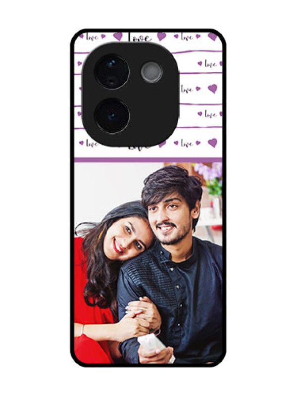 Custom Vivo T3 Pro 5G Custom Metal Phone CaseCouples Heart Design