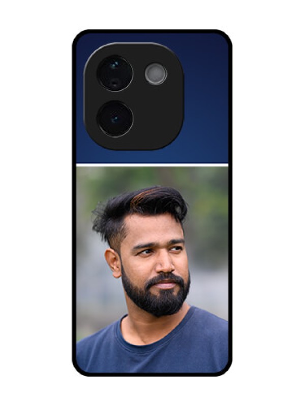 Custom Vivo T3 Pro 5G Custom Metal Phone CaseSimple Royal Blue Design